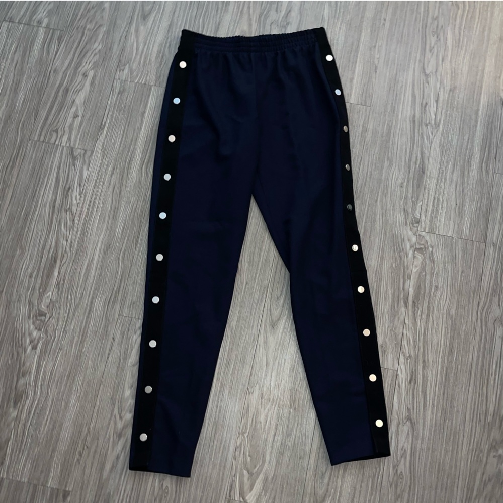 NWT MAJE TEARAWAY TRACK PANTS 90’s Navy Skinny Y2K Millennium 2000s $295